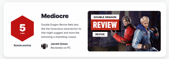 《雙截龍再臨》IGN5分：一具蹣跚的僵尸