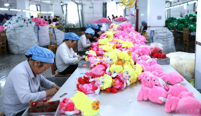 從車間到全球 陜西安康毛絨玩具集群出圈
