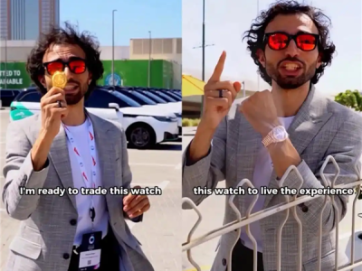 ?迪拜男子錯過試乘“未來”車：揮金表換蘿卜快跑無人車體驗?