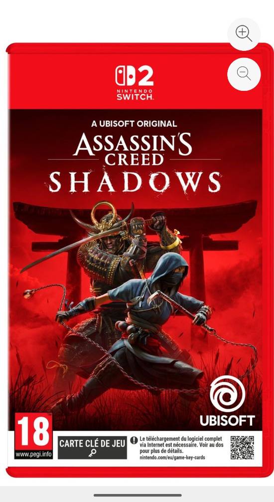 《刺客信條：影》NS2版本盒裝封面泄露！或將采用鑰匙卡